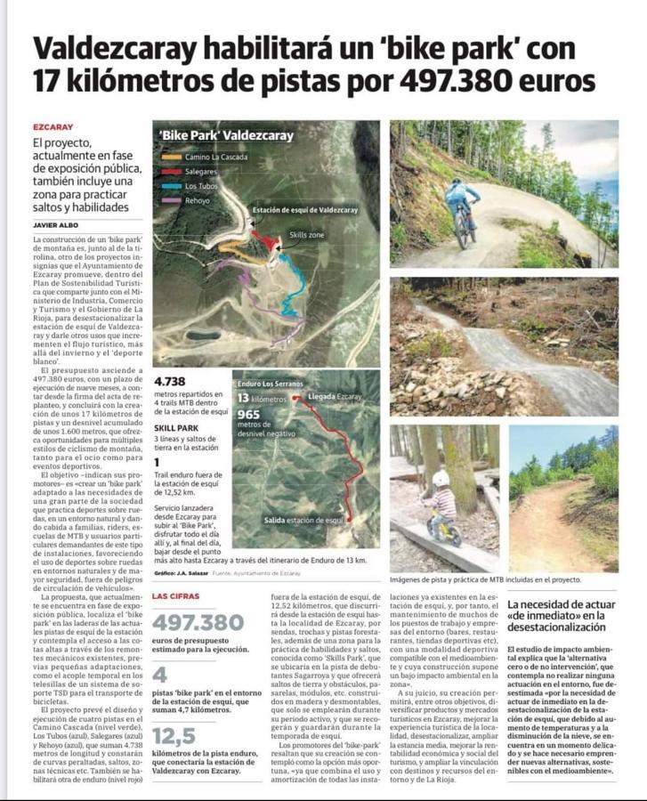 Apartamento Parque Europa Ezcaray Eksteriør billede